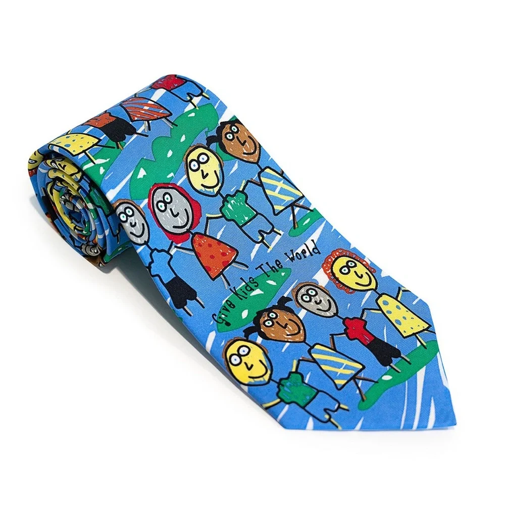 EAGLES WINGS Children's Art Necktie